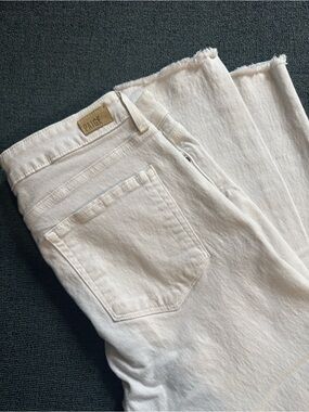 PAIGE Vertugo Crop White Jeans